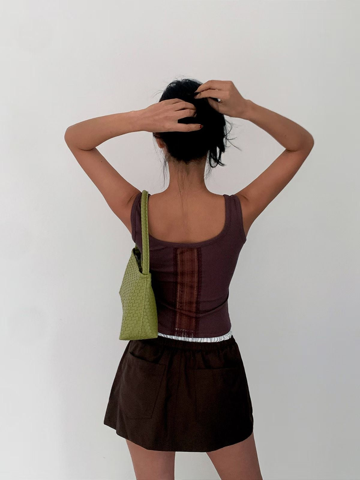 MS60227 Lace back tank top