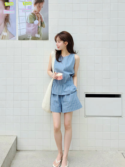 MS60623 Summer linen stripes set