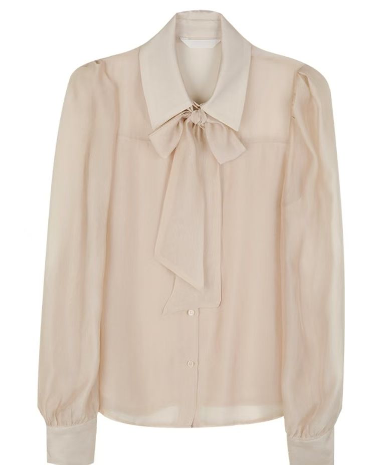 MS60231 Soft ribbon blouse