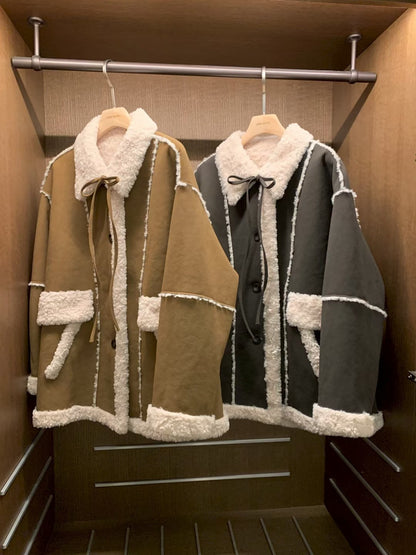 MS51120 Ribbon fur winter jacket