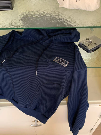 MS60345 Waffle hoodie top
