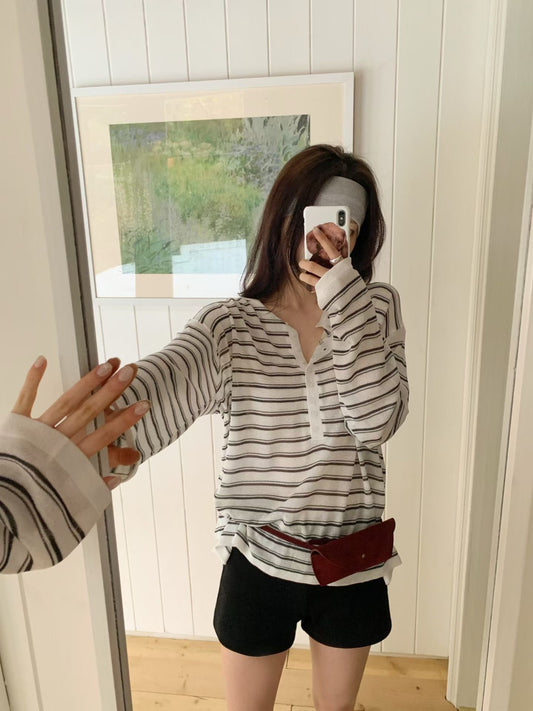 MS60455 Daily stripes long sleeve