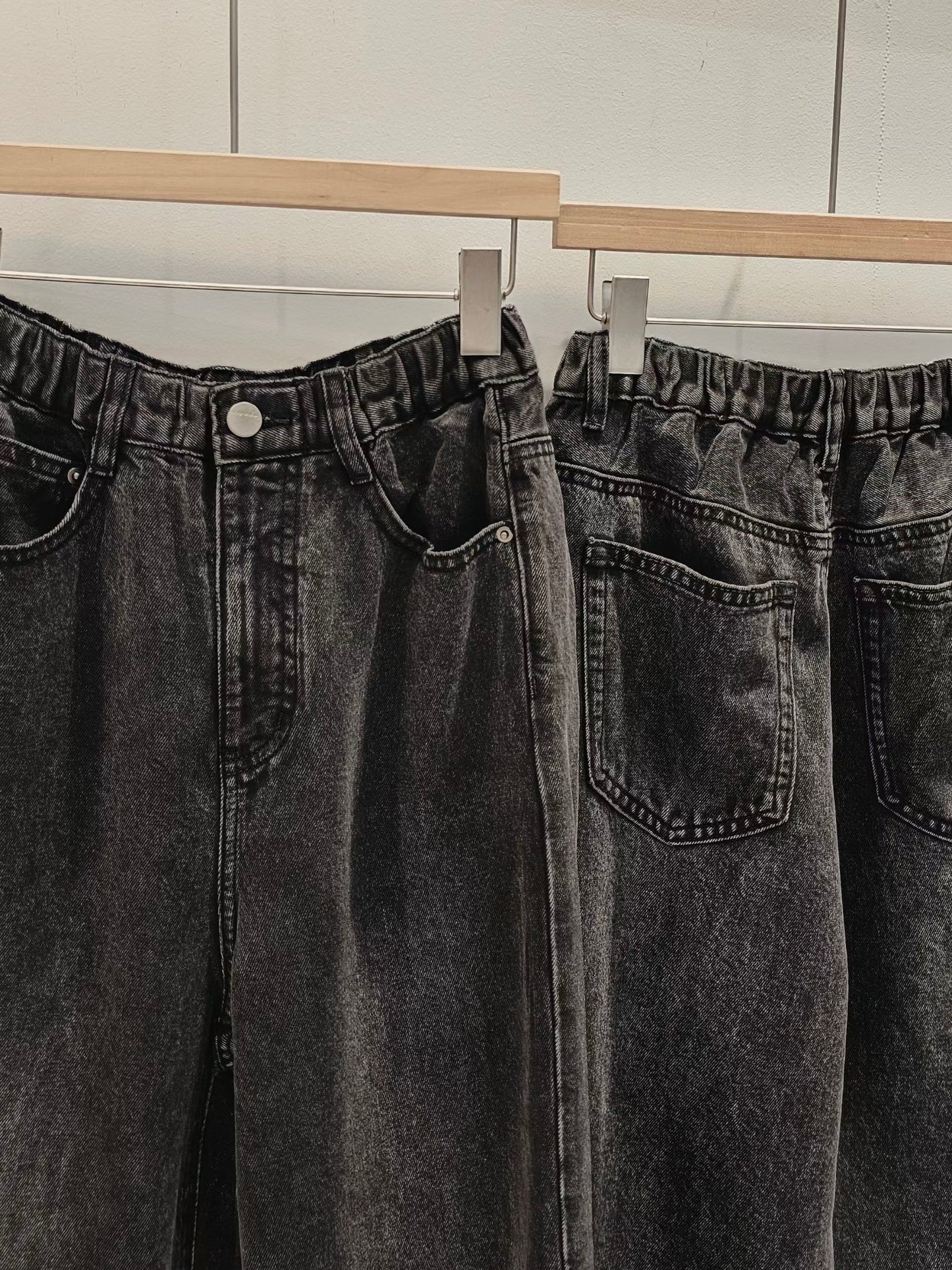 MS60331 Straight cut denim pants