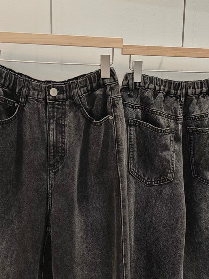 MS60331 Straight cut denim pants