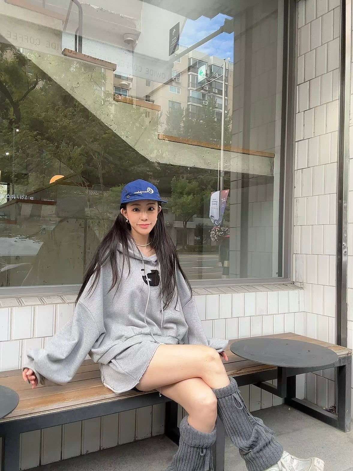 MS51037 Kitty ribbon hoodie