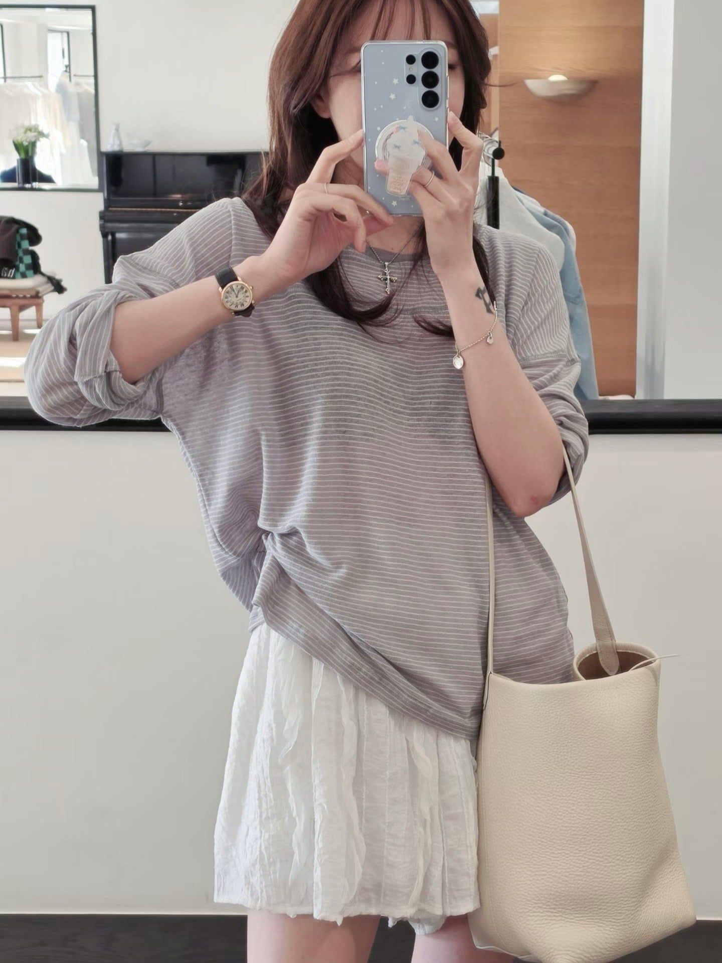 MS60421 Light weight linen top