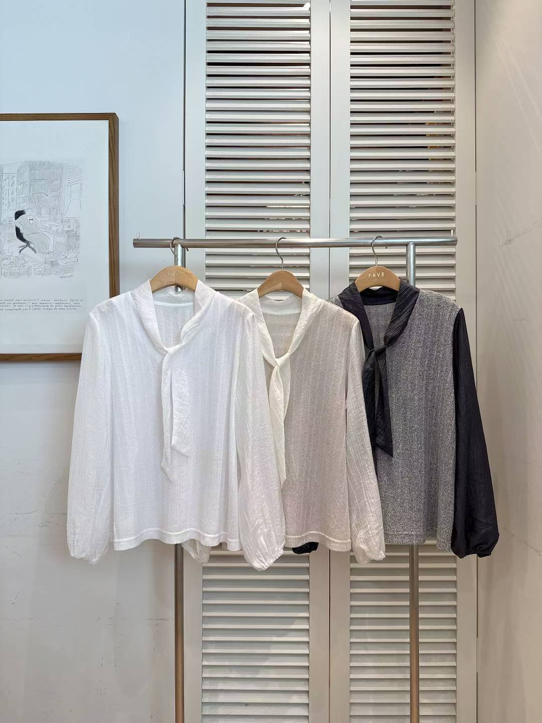 MS51027 Scarf blouse