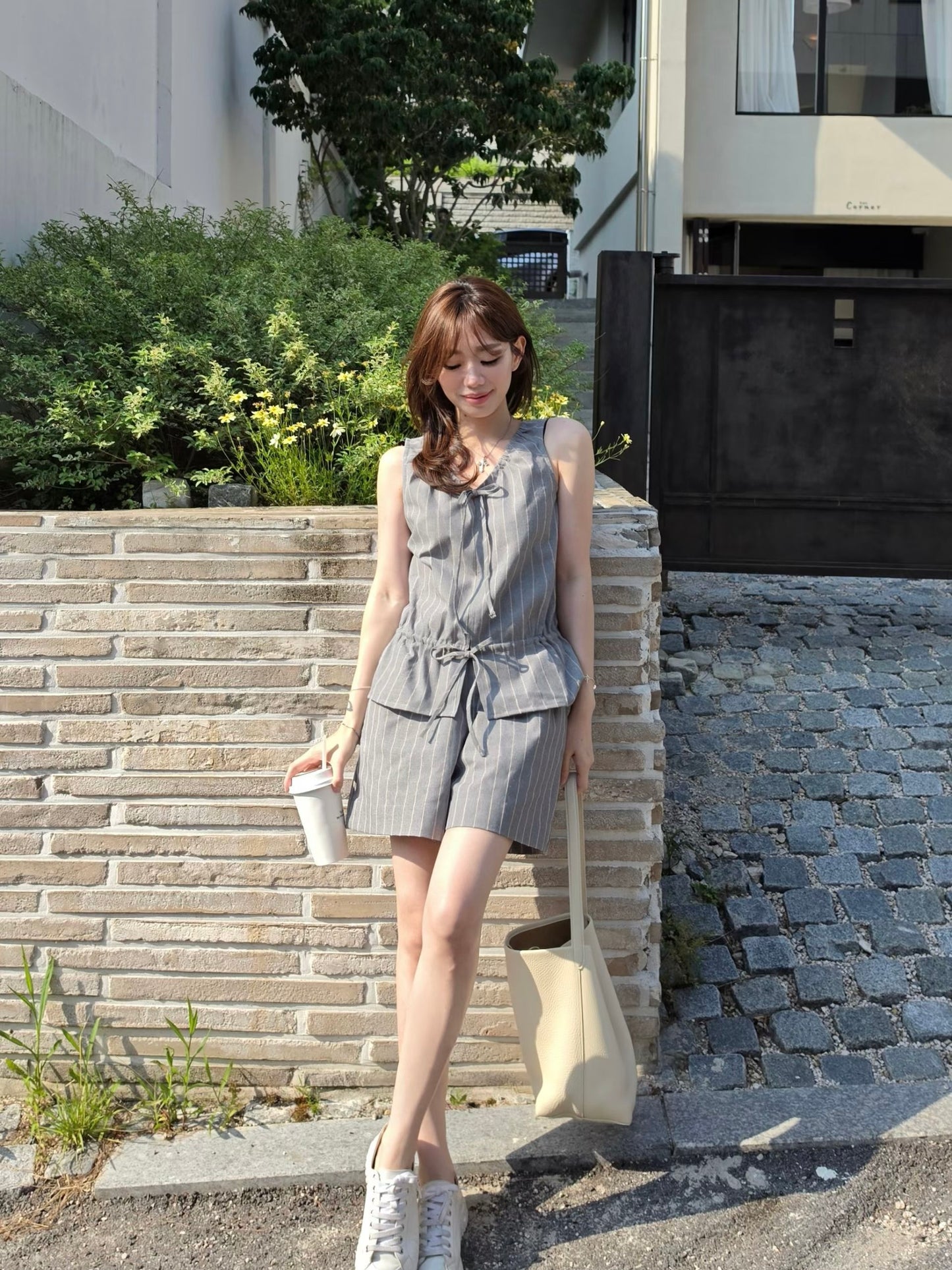 MS60623 Summer linen stripes set