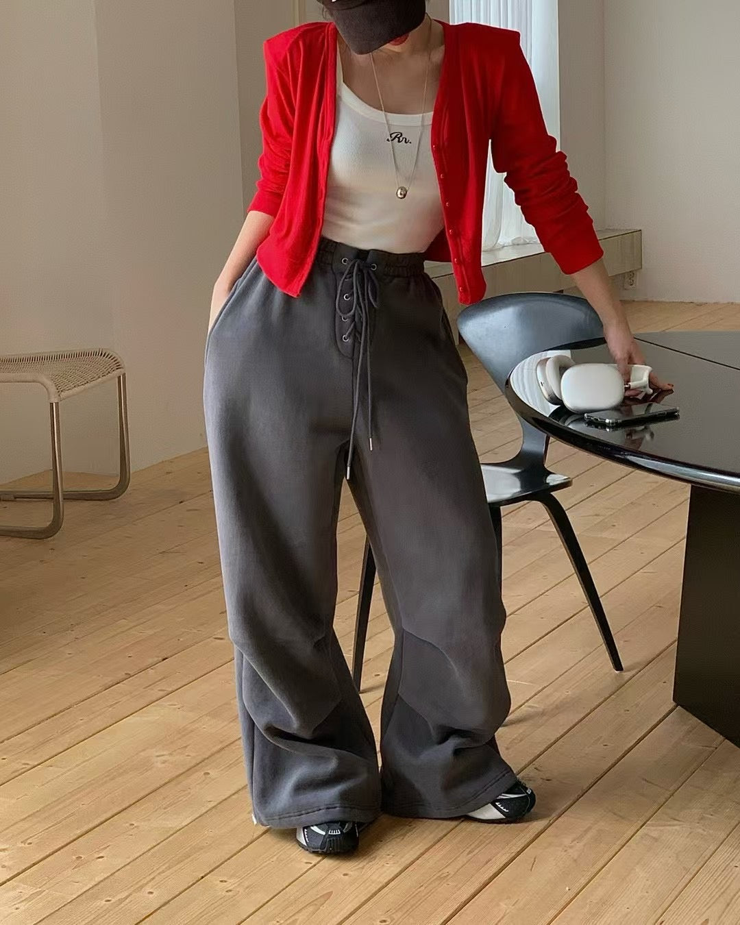 MS51108 Vintage tie joggers pants