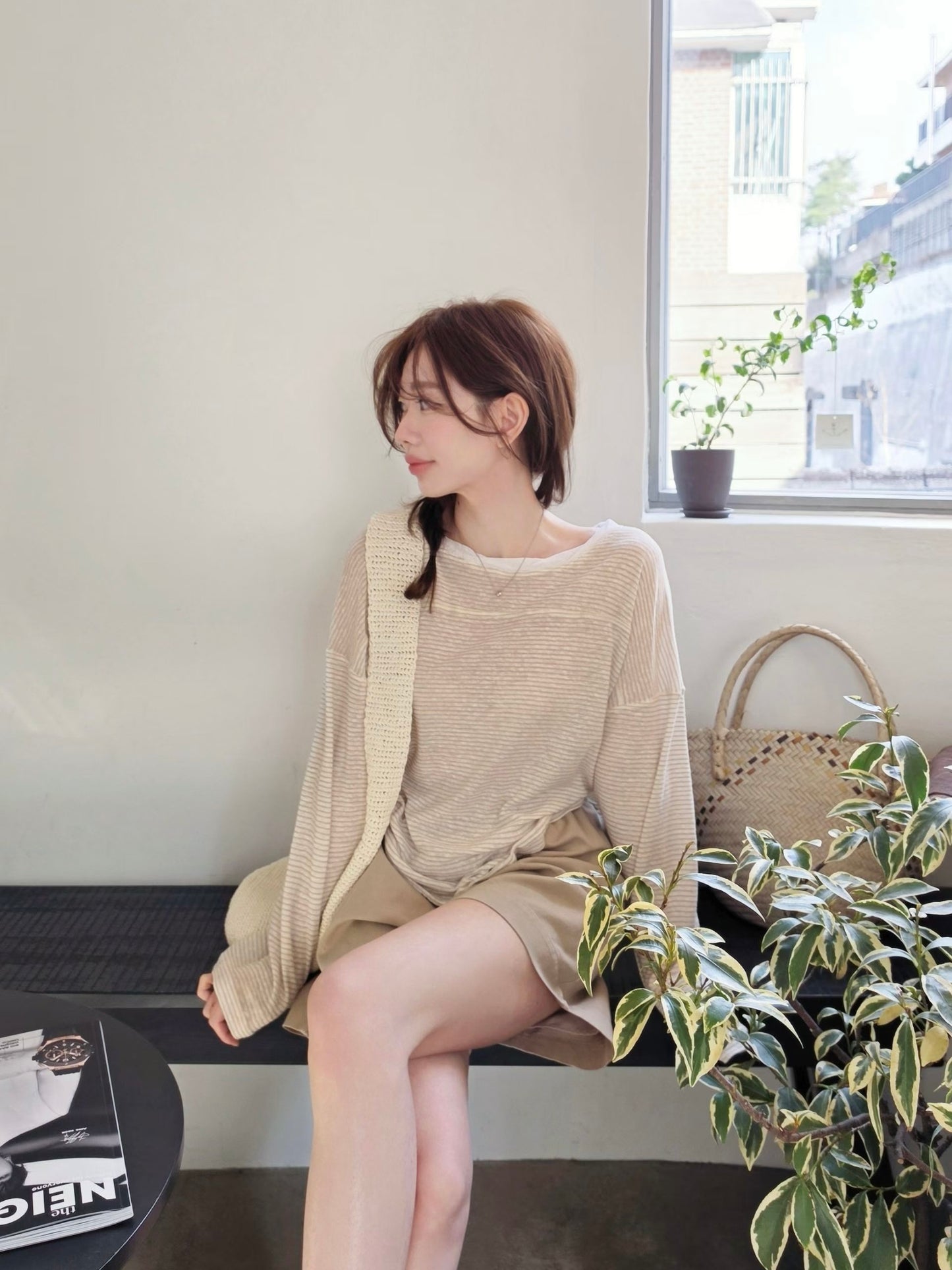 MS60421 Light weight linen top