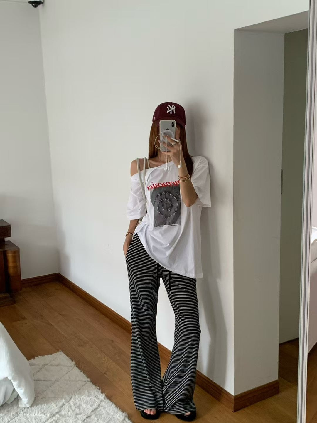 MS60724 Comfort lazy stripes trousers