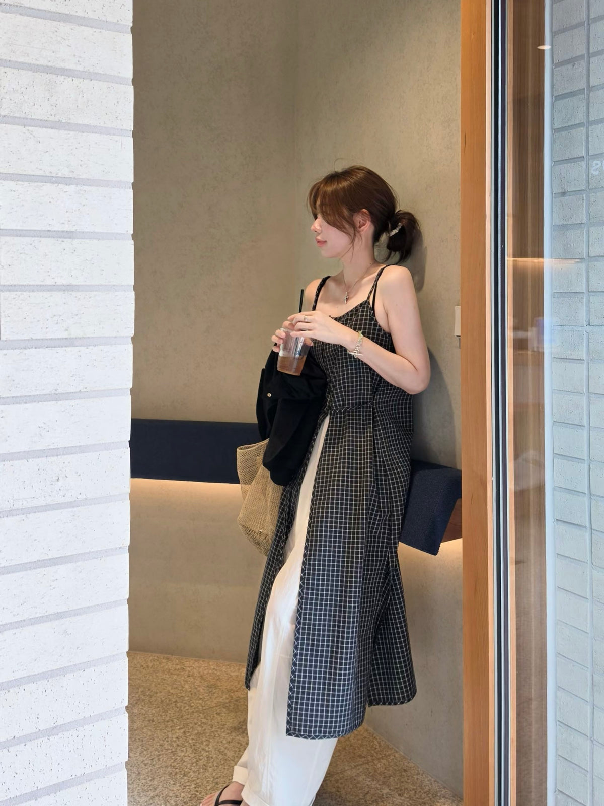 MS60803 Fion checked dress