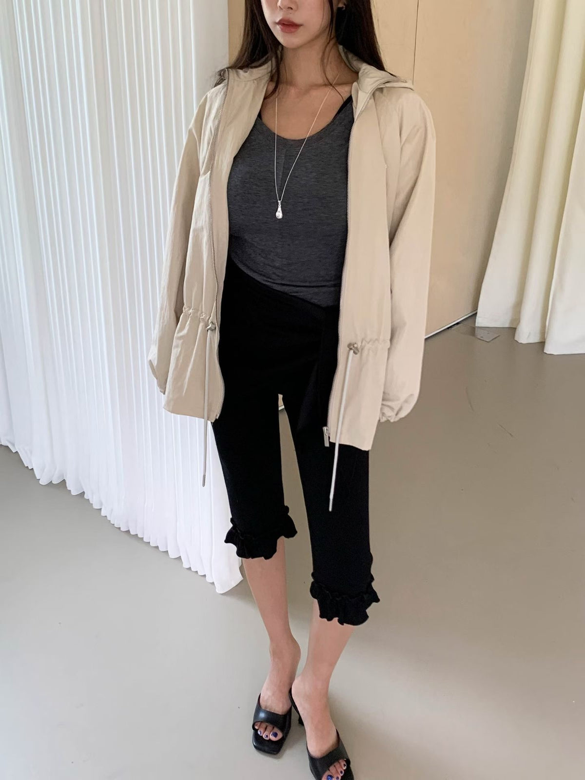 MS60915 Helen hoodie blazer outer