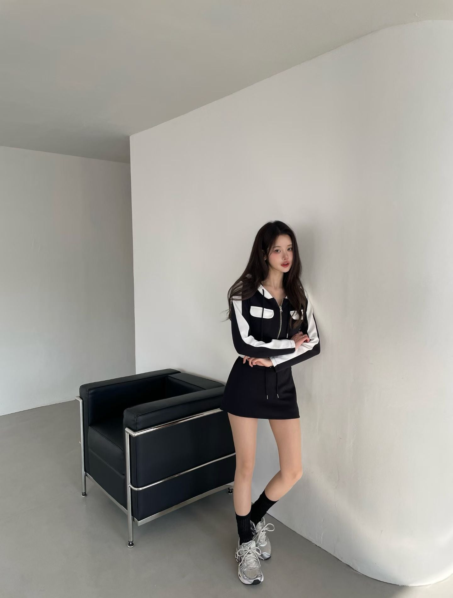 MS60201 Jennie hoodie sporty set