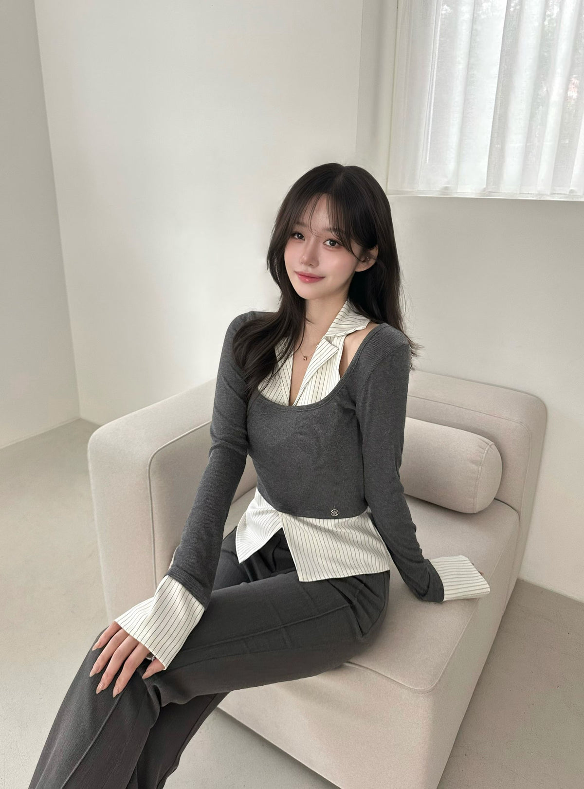 MS60921 Nymph collar blouse