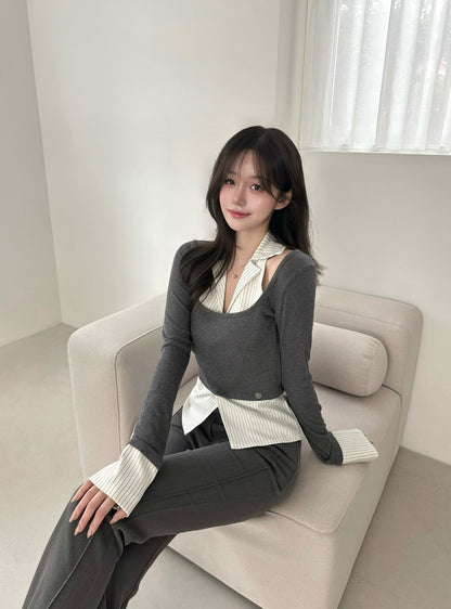 MS60921 Nymph collar blouse