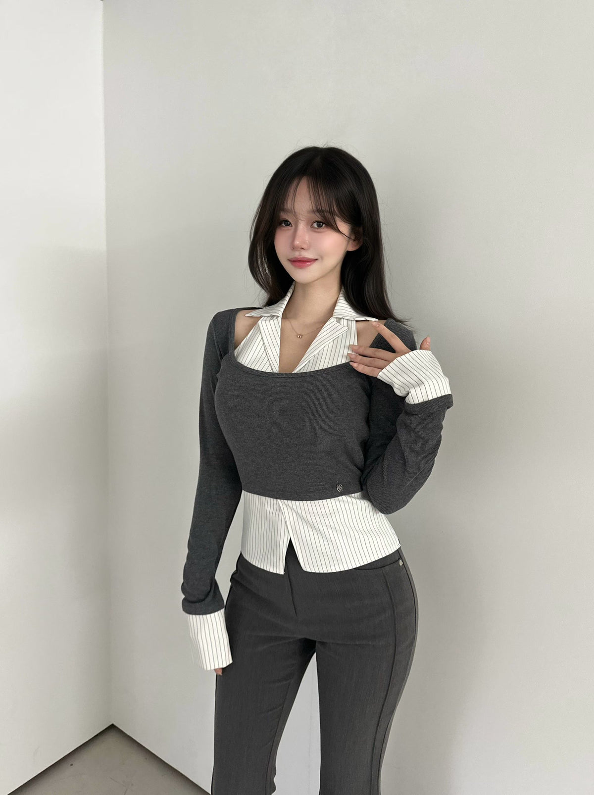 MS60921 Nymph collar blouse