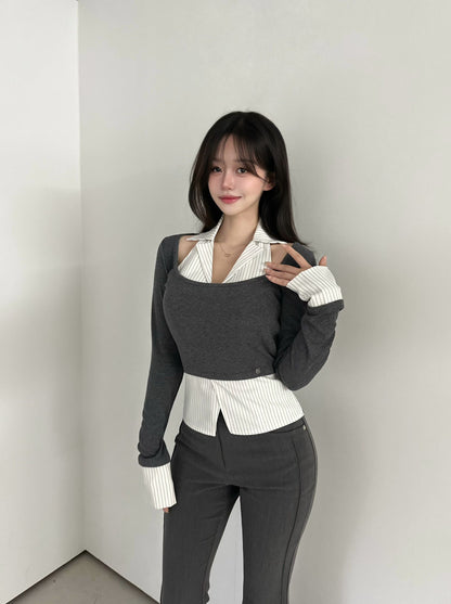 MS60921 Nymph collar blouse