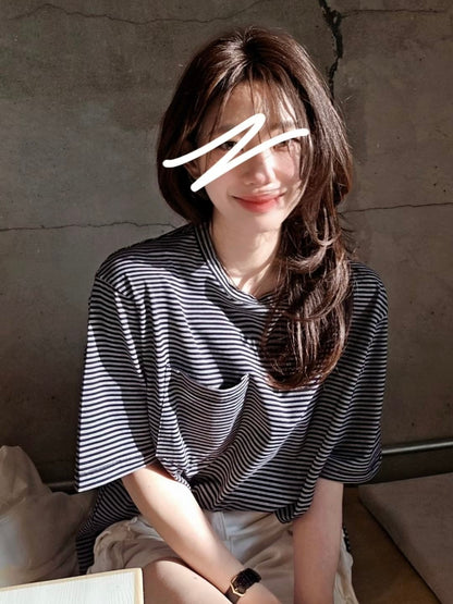 MS60364 Fion stripes tee