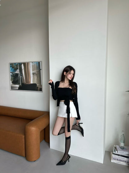 MS60319 Ribbon knit wrap set