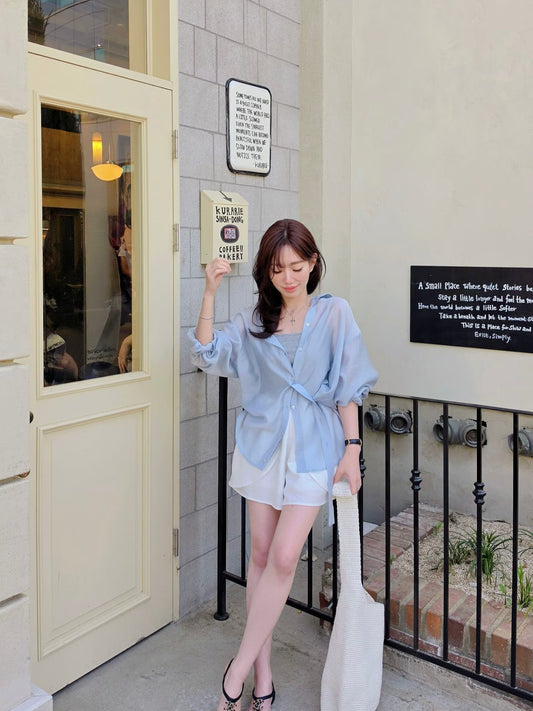 MS60525 Casual airy Tencel blouse