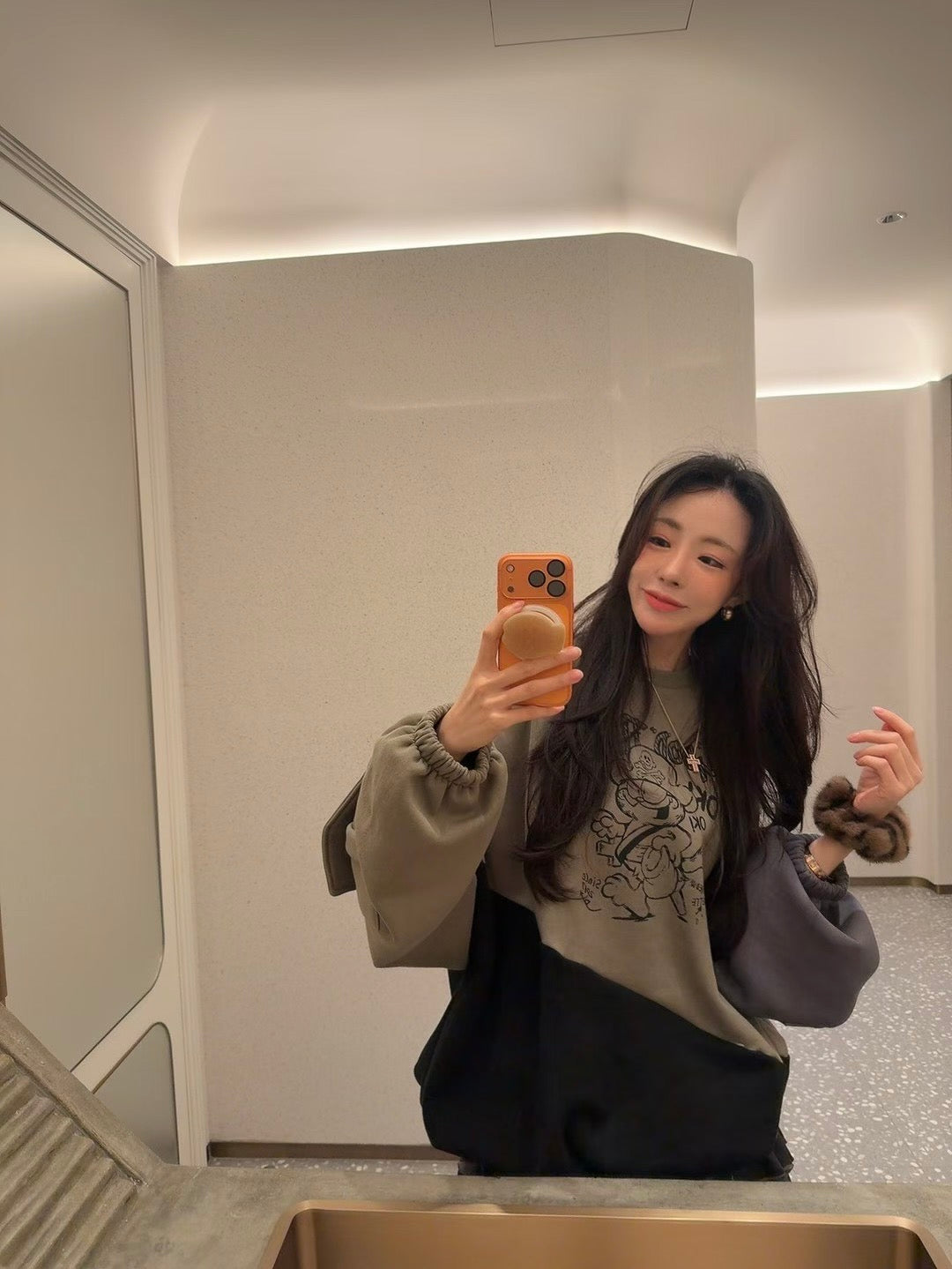 MS51251 Garfield mix color sweater