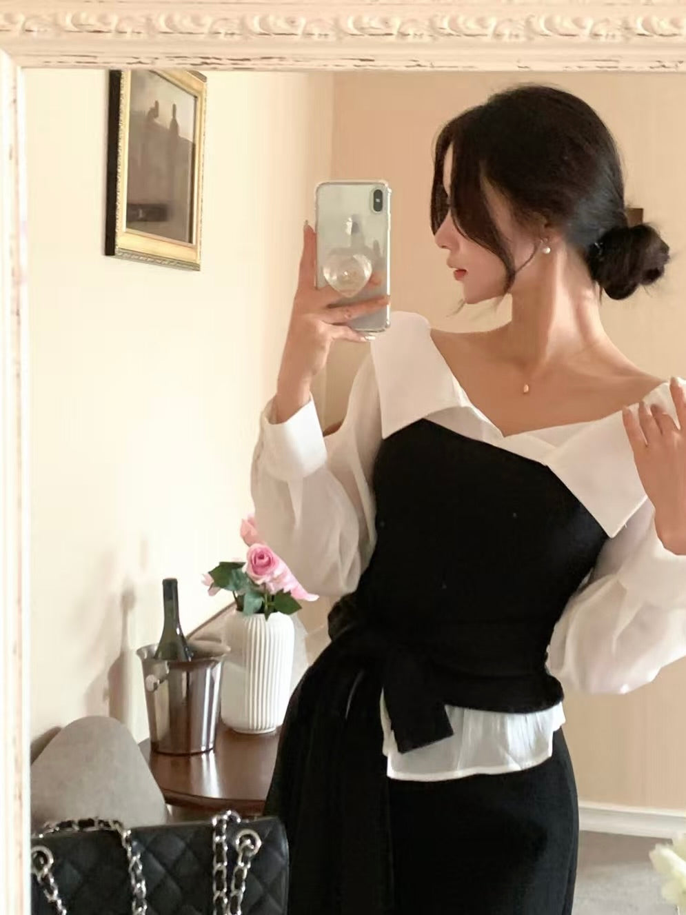 MS60236 Soft tie layered top