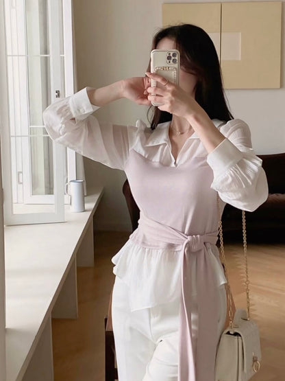 MS60301  Aurelia tie waist set