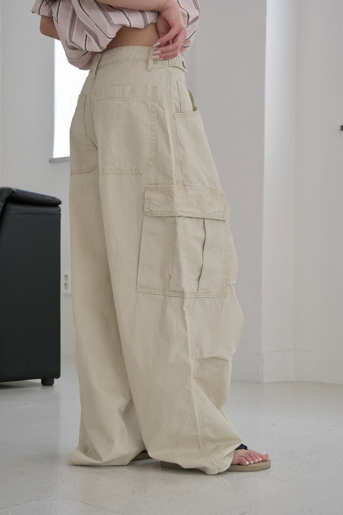 MS60634 Retro wide trousers