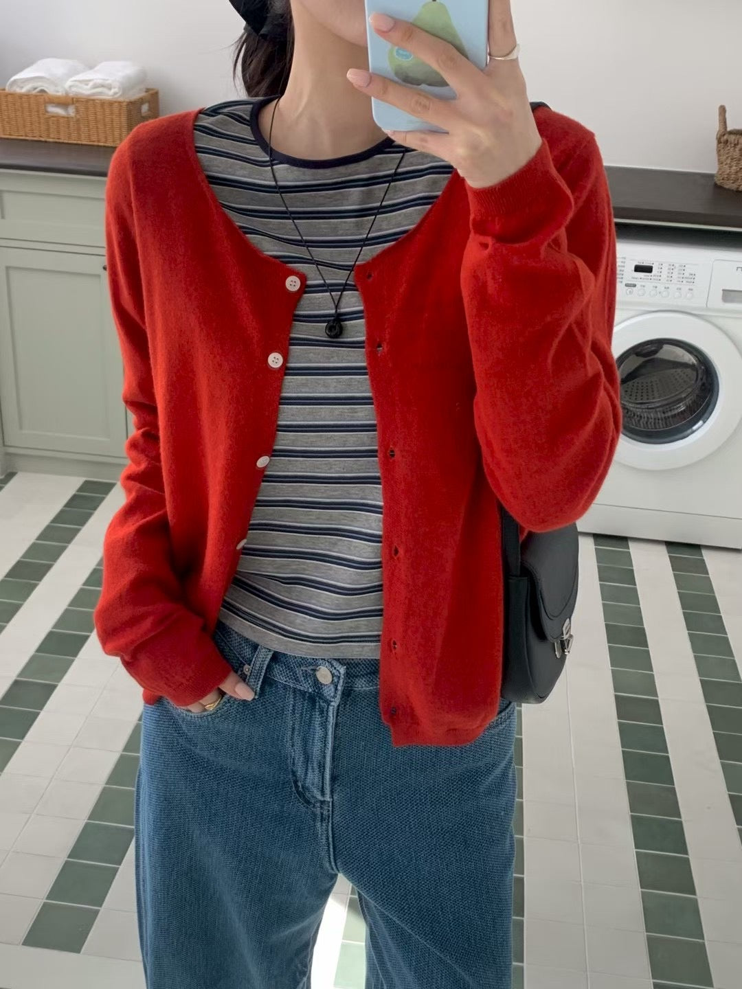 MS60313 Lightweight button knit cardigan