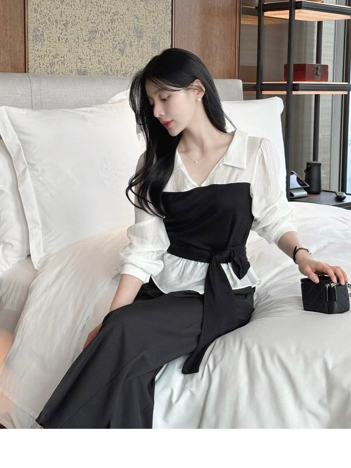 MS60301  Aurelia tie waist set