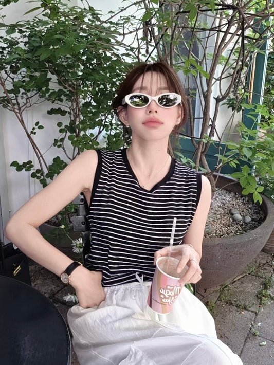 MS60604 Daily stripes tank top