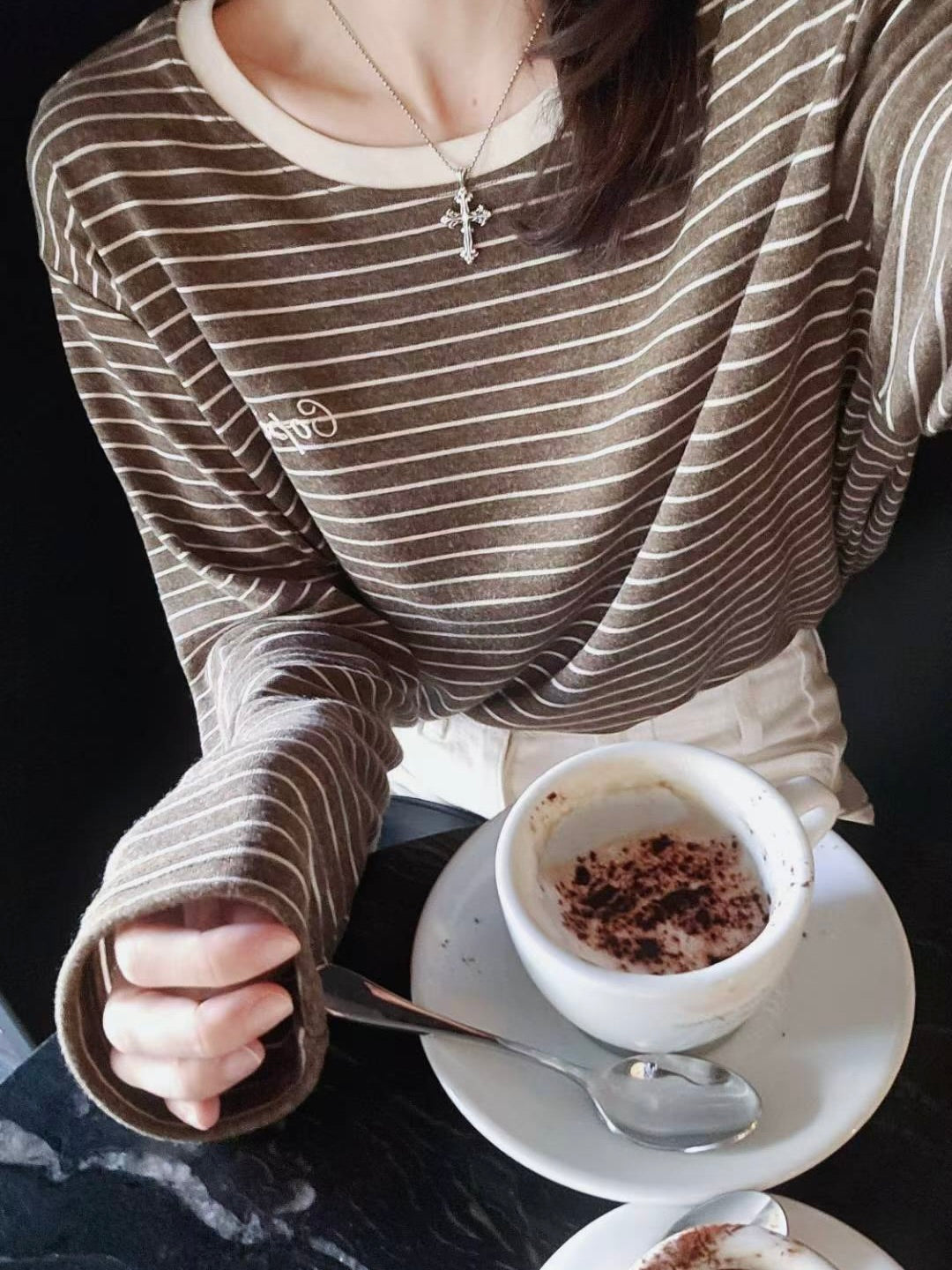 MS51079 Mochi signature stripes top