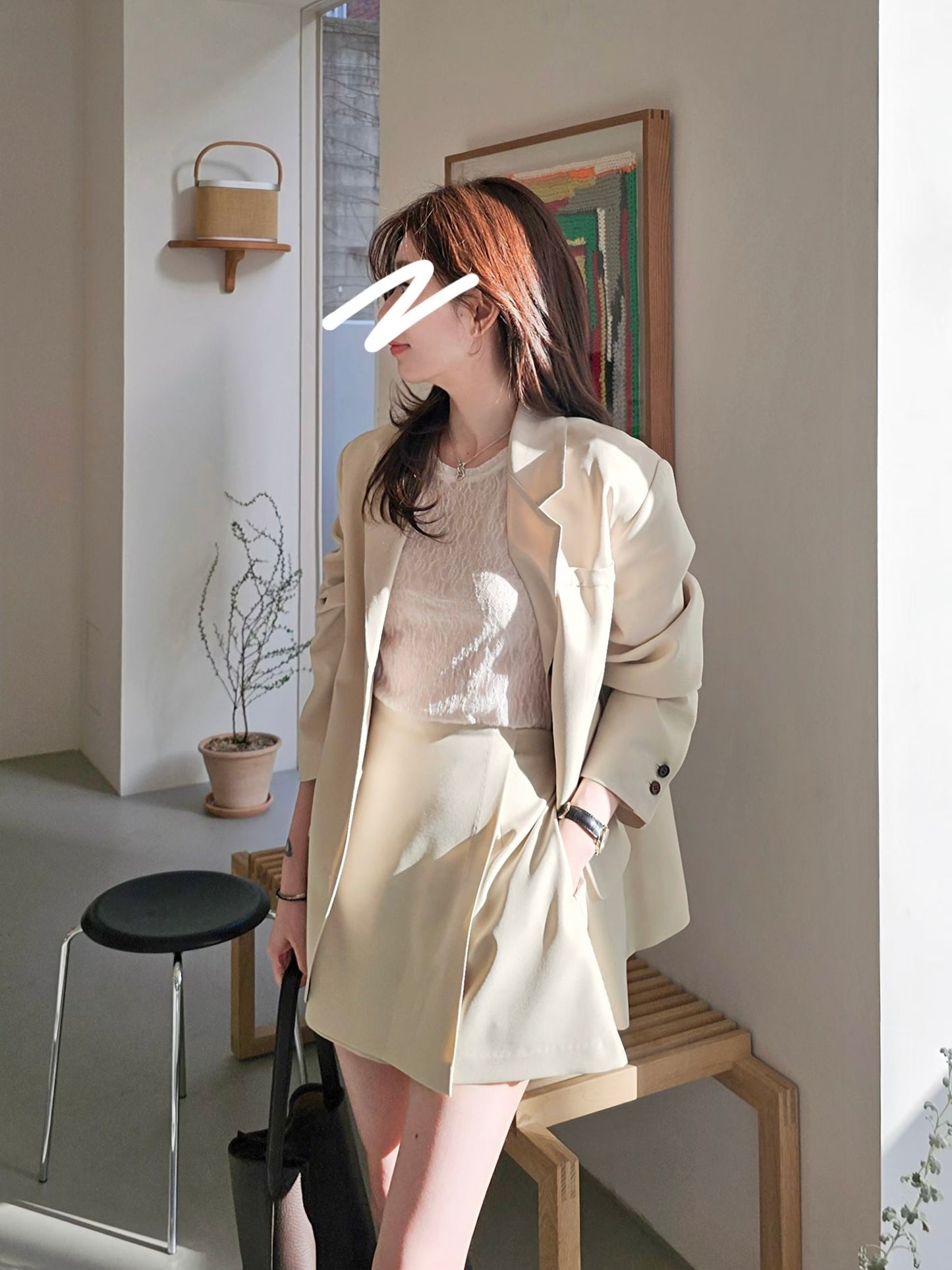 MS60332 Luxe suit skorts