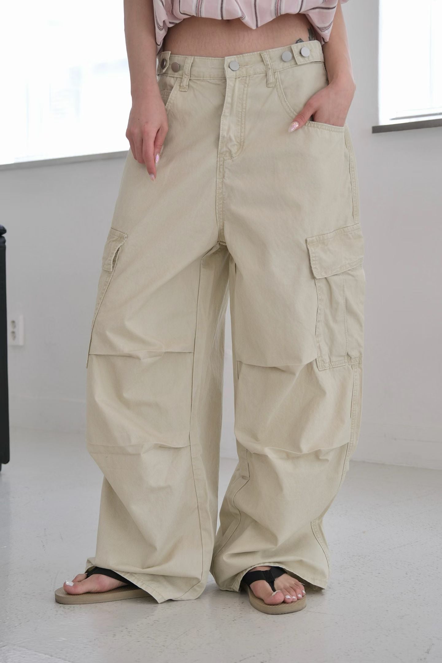 MS60634 Retro wide trousers