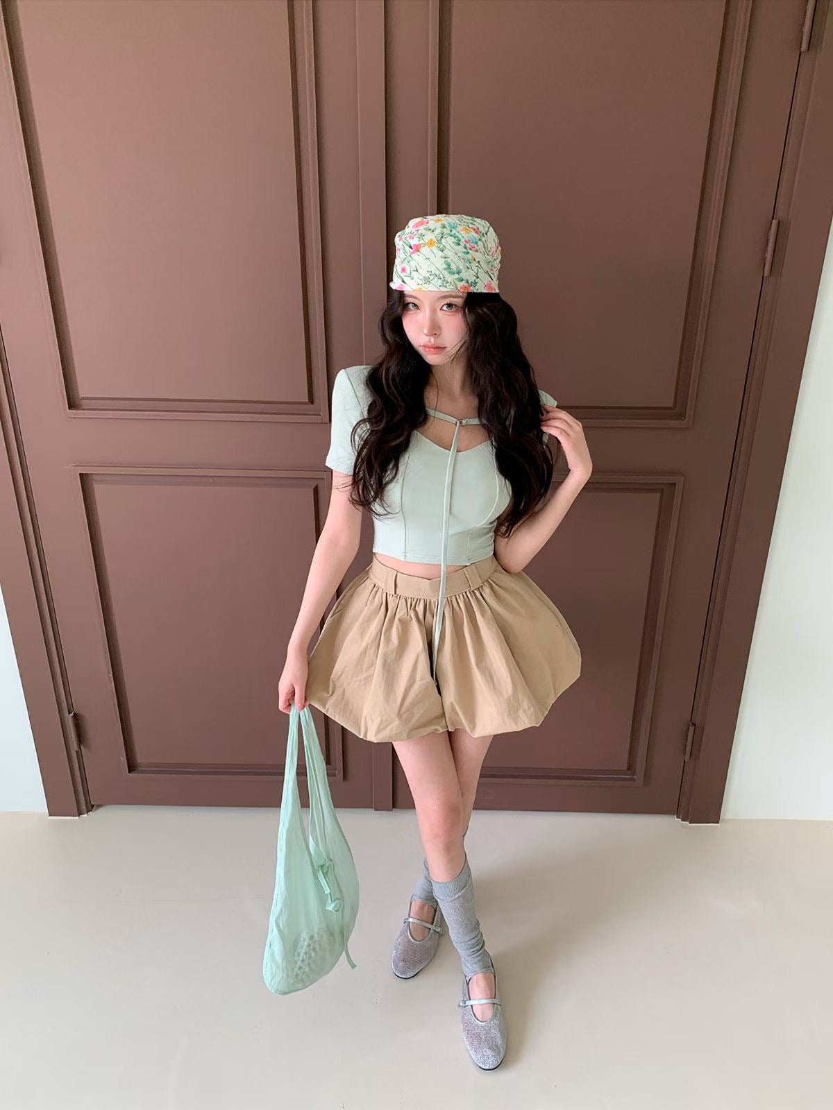 MS60531 Tied crop top
