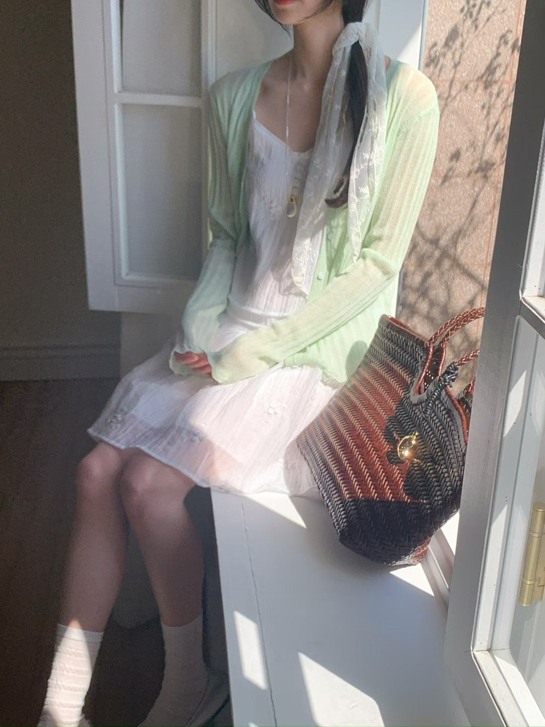 MS60442 Soft veil knit cardigan