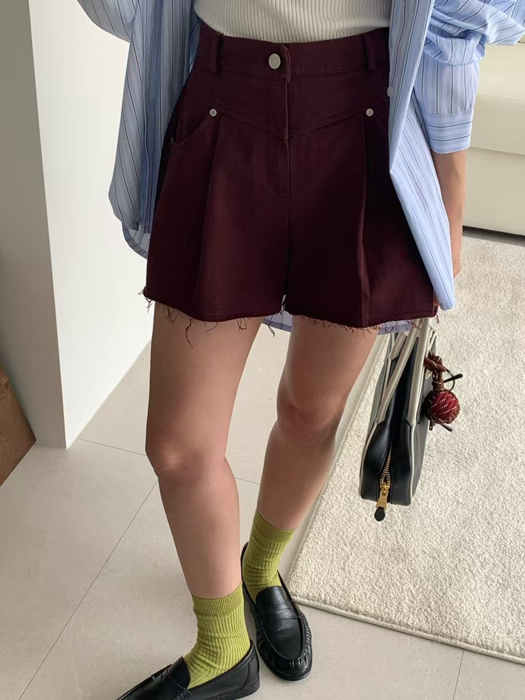 MS60318 High waist A line shorts