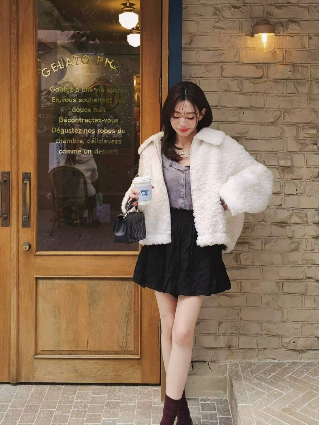 MS51115 Luxe fur jacket