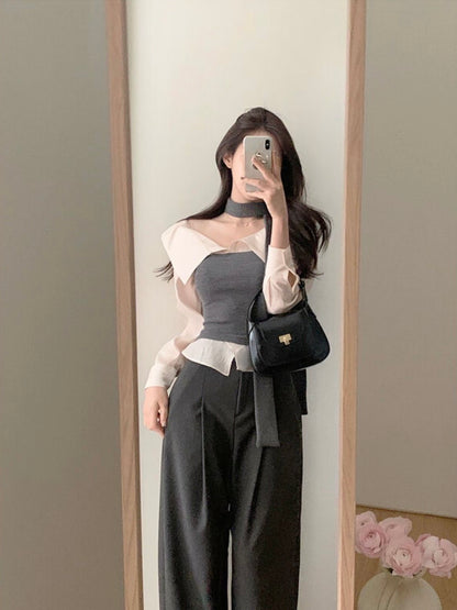 MS60236 Soft tie layered top