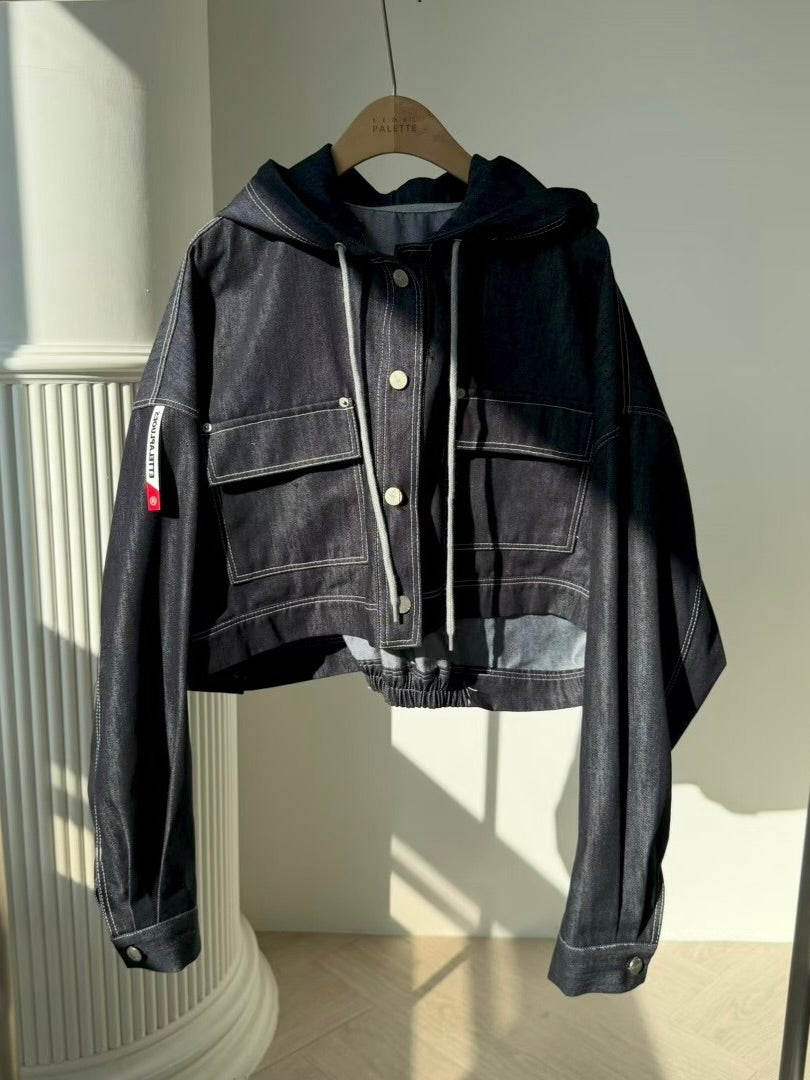 MS60226 Shadow utility cropped jacket