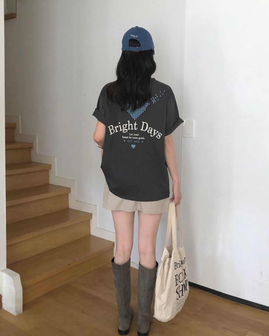 MS60926 Heart shape back tshirt