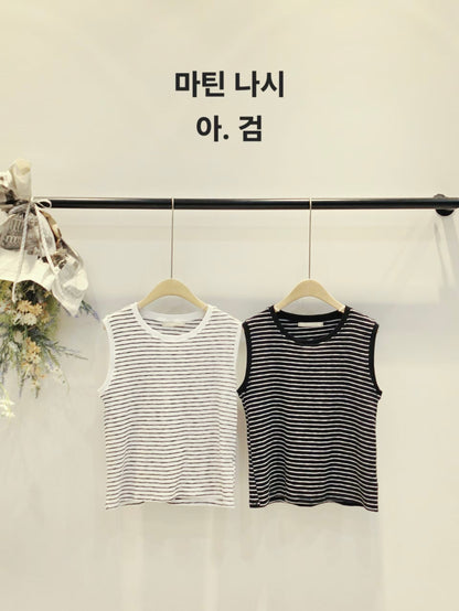 MS60604 Daily stripes tank top