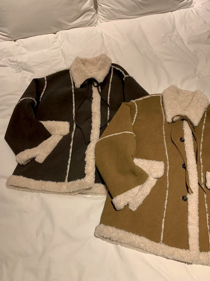 MS51120 Ribbon fur winter jacket