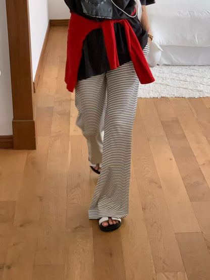 MS60724 Comfort lazy stripes trousers