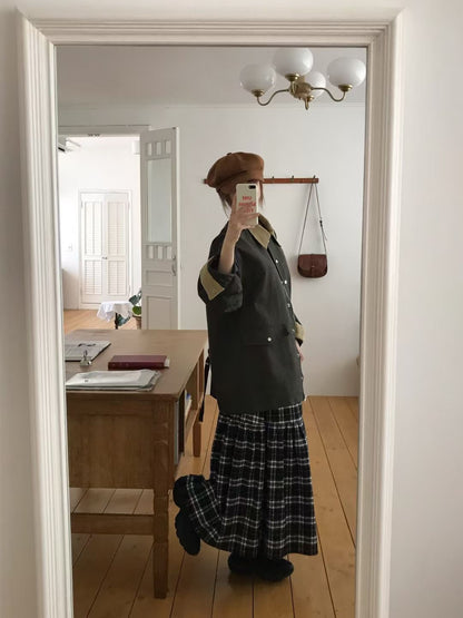 MS50957 Autumn dual colors mix jacket