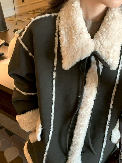 MS51120 Ribbon fur winter jacket