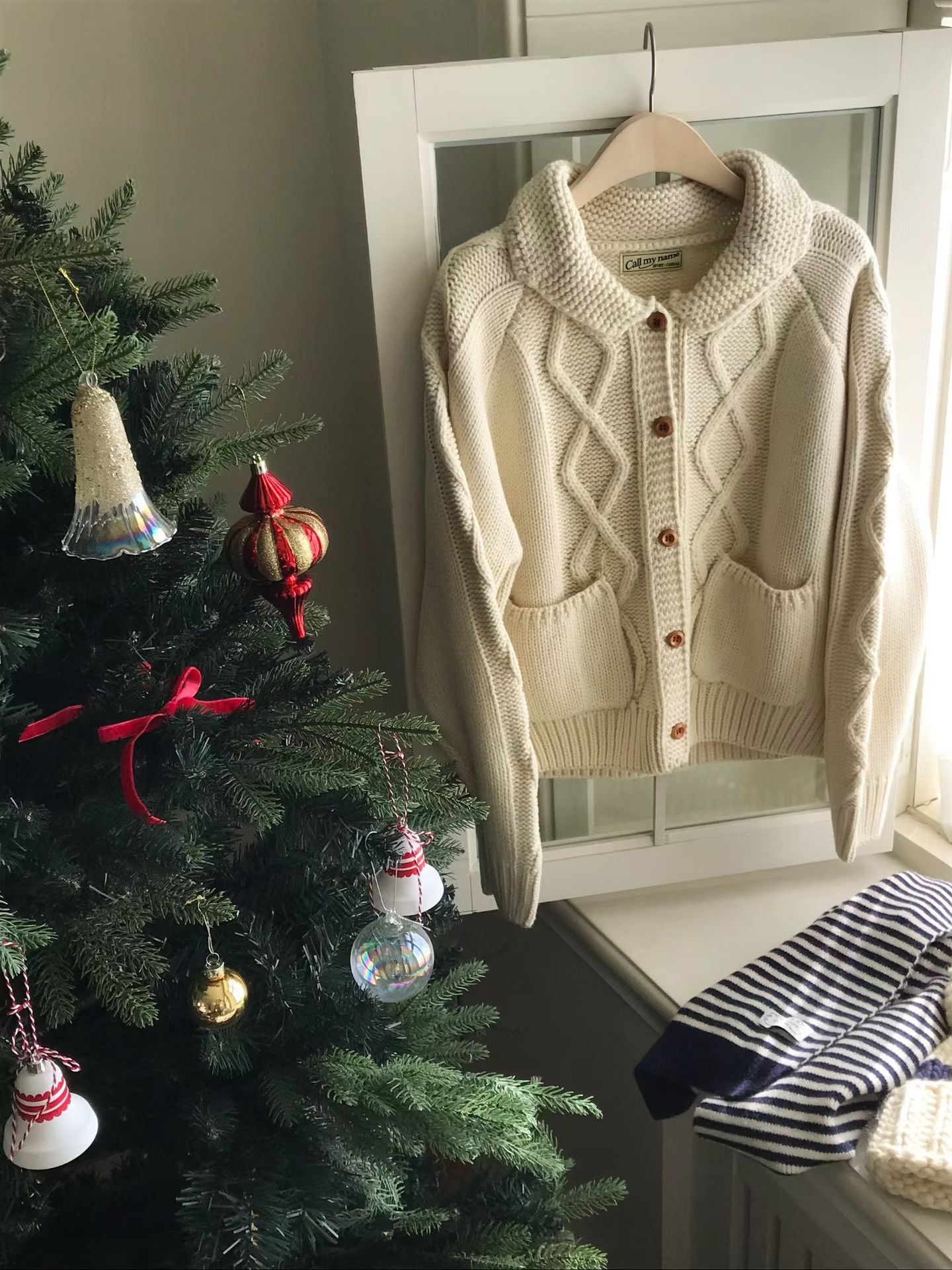 MS51140 Waffle knit cardigan