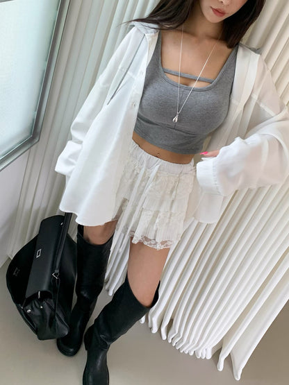MS60822 Soft airy hoodie outer