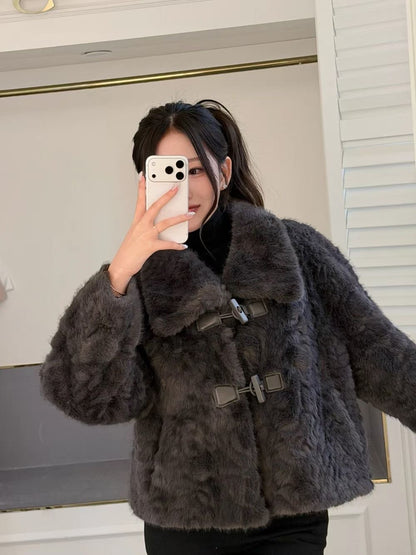 MS51252 Curly fur jacket